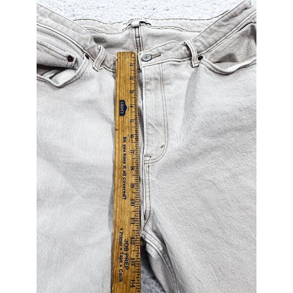 Abercrombie & Fitch Womens 33/16L Tan/Gray The 90s Relaxed Jean Hi-Rise - Picture 4 of 12